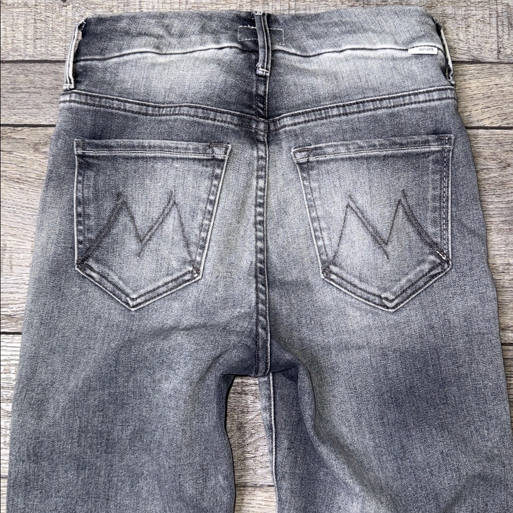 MOTHER High -Waisted Looker Ankle Fray Huntress Women's  Jeans